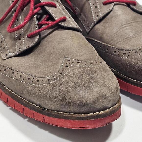 The Lisbon Walker Sint Maarten Brown / Red Mens Size EU 44 US 10 Hand Made Shoes main image 5